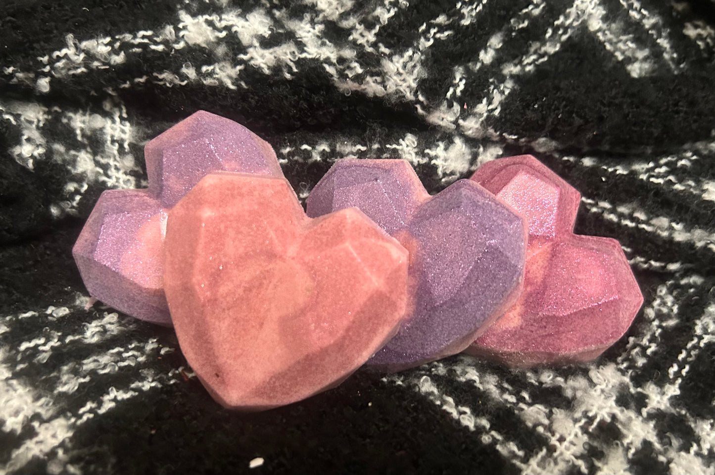 Medium valentine heart hand soap 