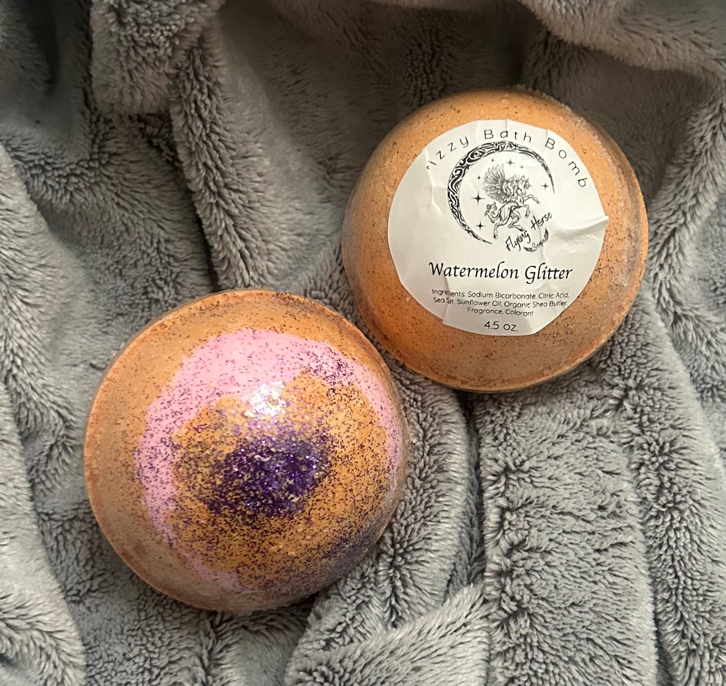 Watermelon Glitter Bath Bomb 