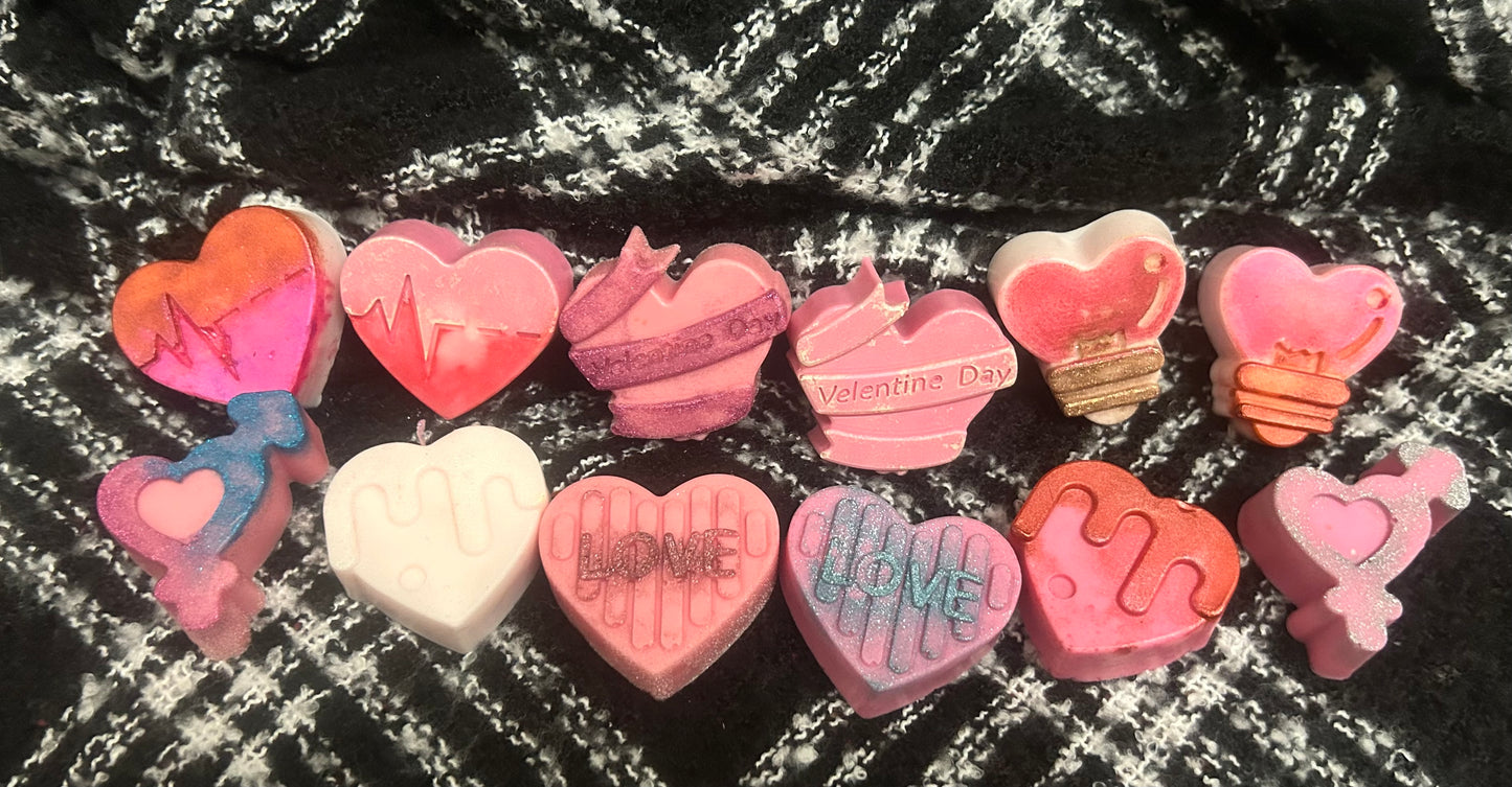 Small Valentine heart soaps 