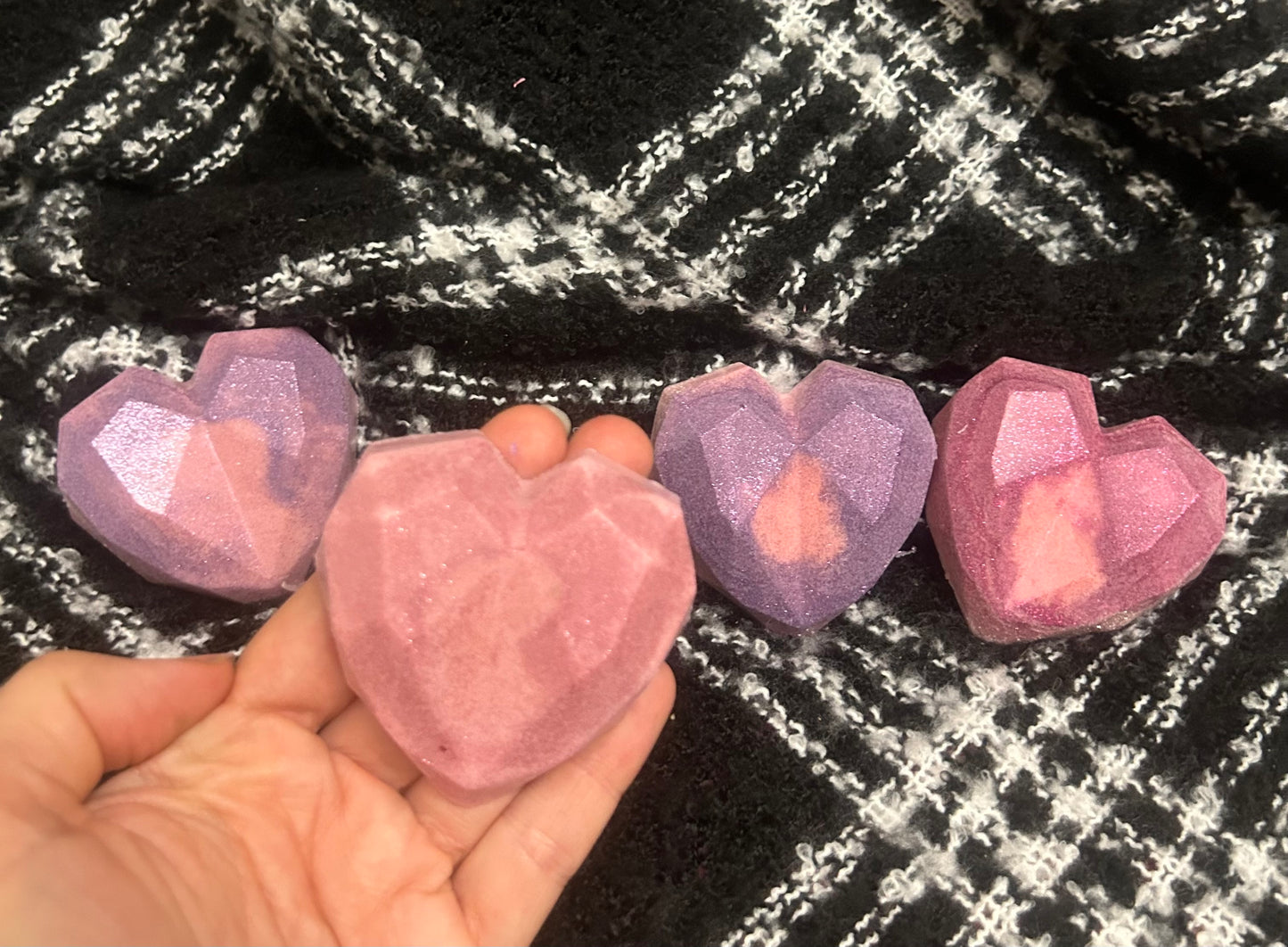 Medium valentine heart hand soap 
