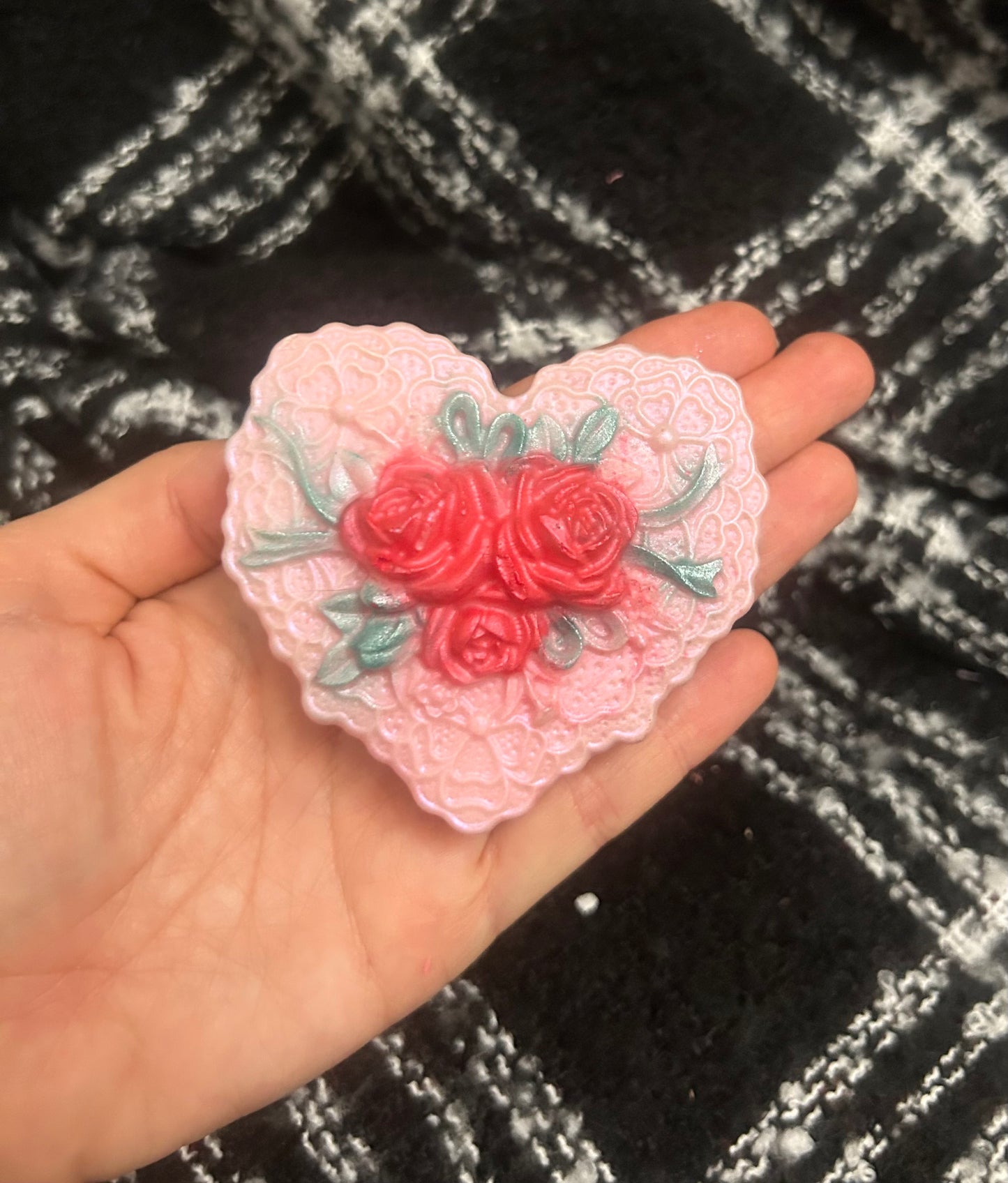 Large Valentine heart hand soaps 