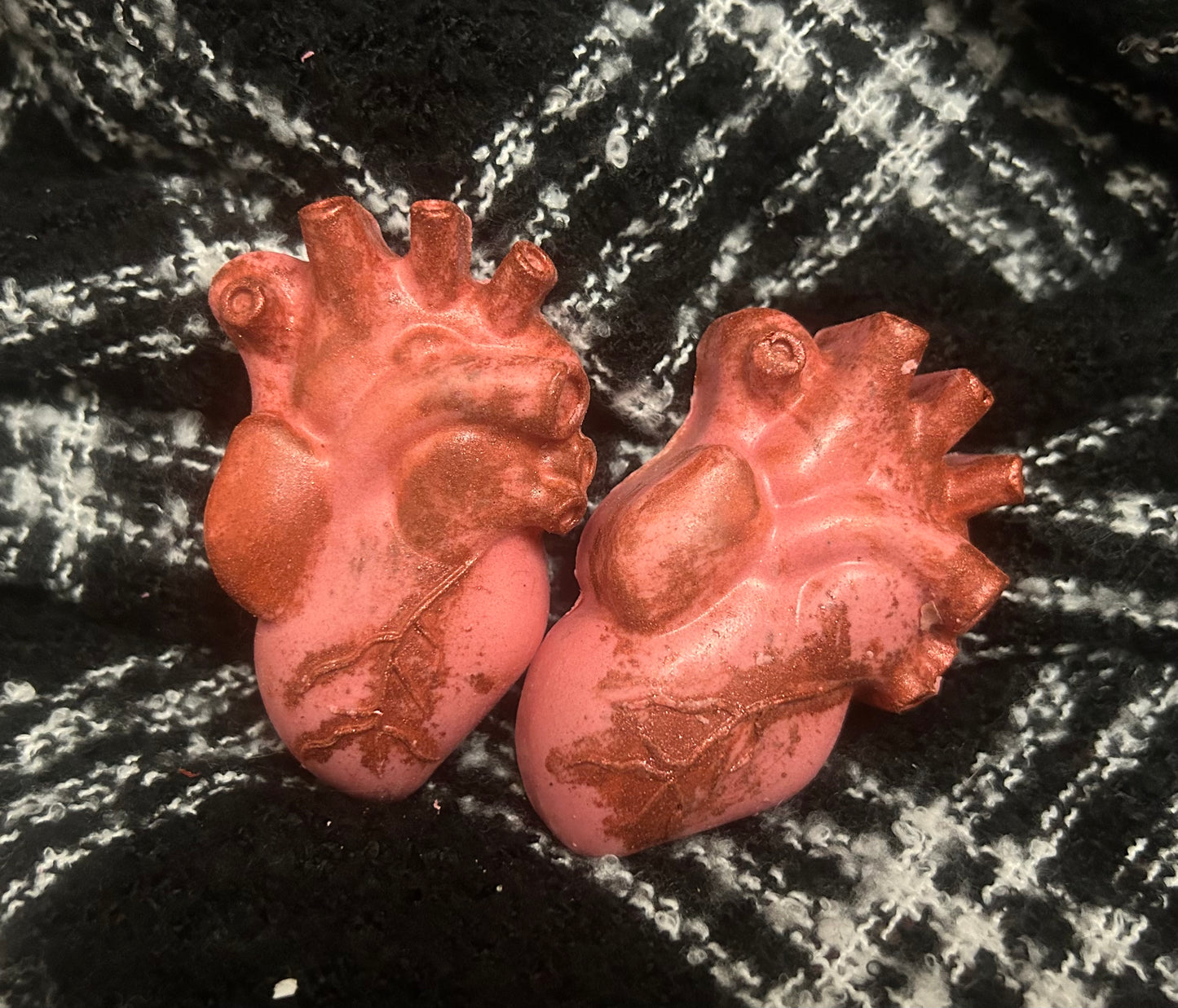 Large Valentine heart hand soaps 