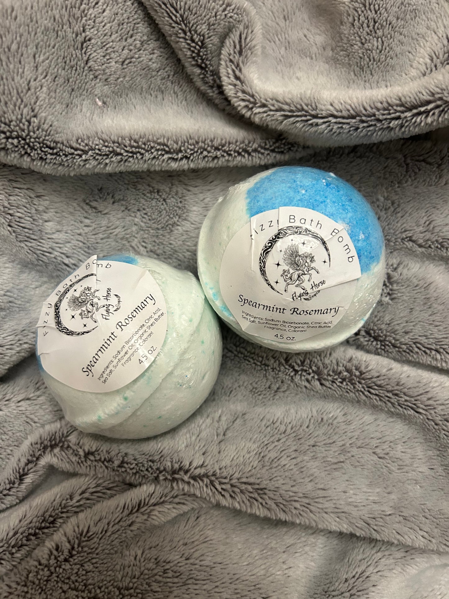 Spearmint Rosemary Bath Bombs