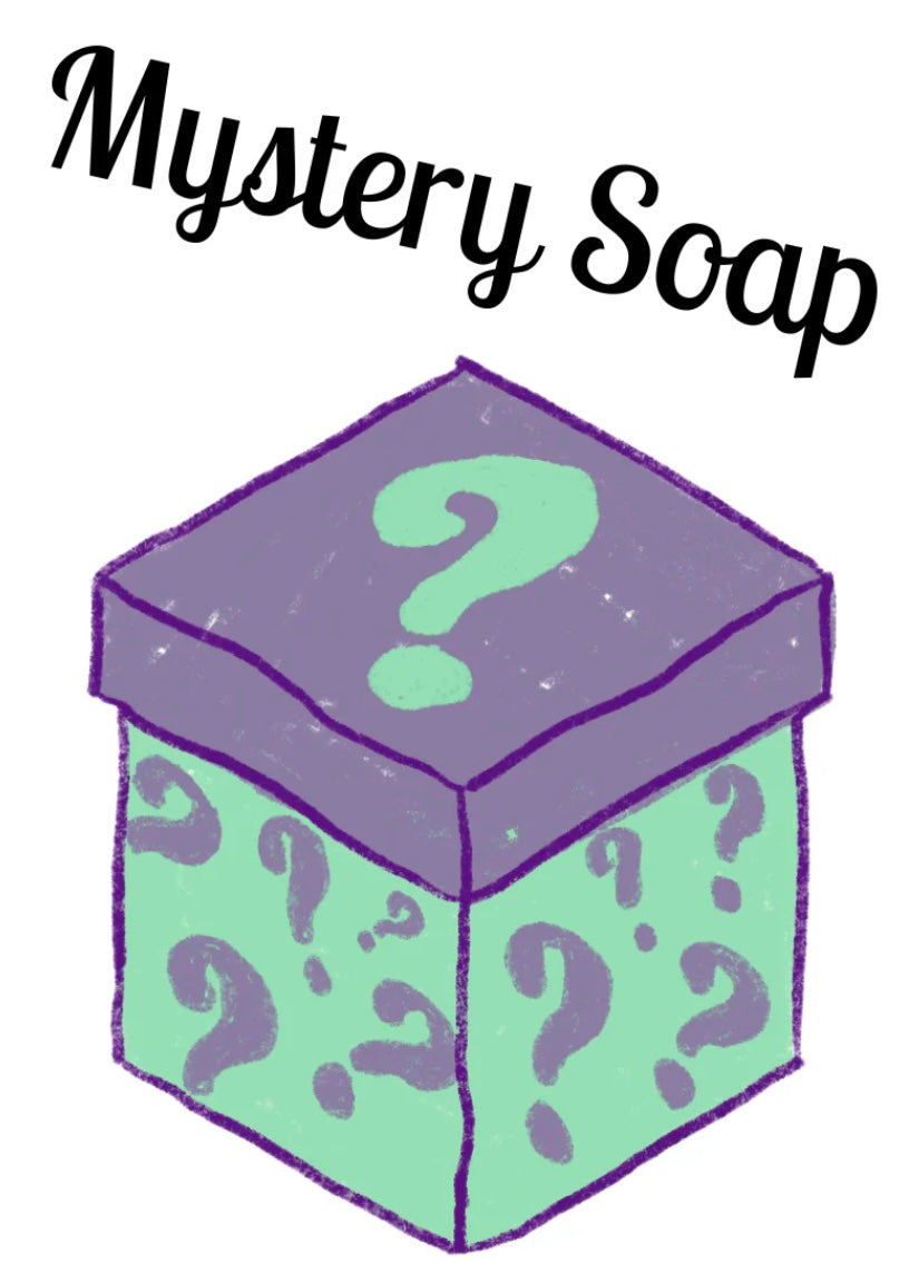 Mystery Soap Box - Six
Random Handmade Soaps + Free
Mystery Product!