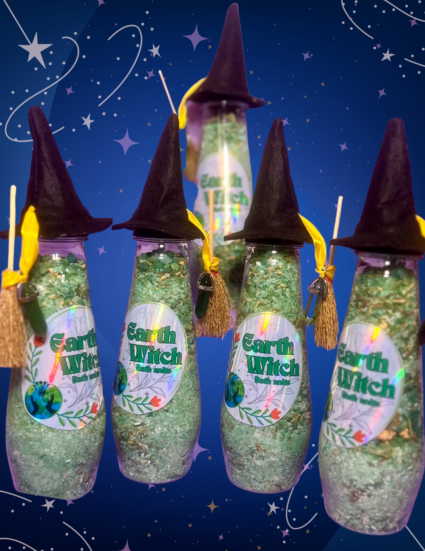 Elemental Witches Bath Salts 13oz Bottle with a surprise Ring inside!