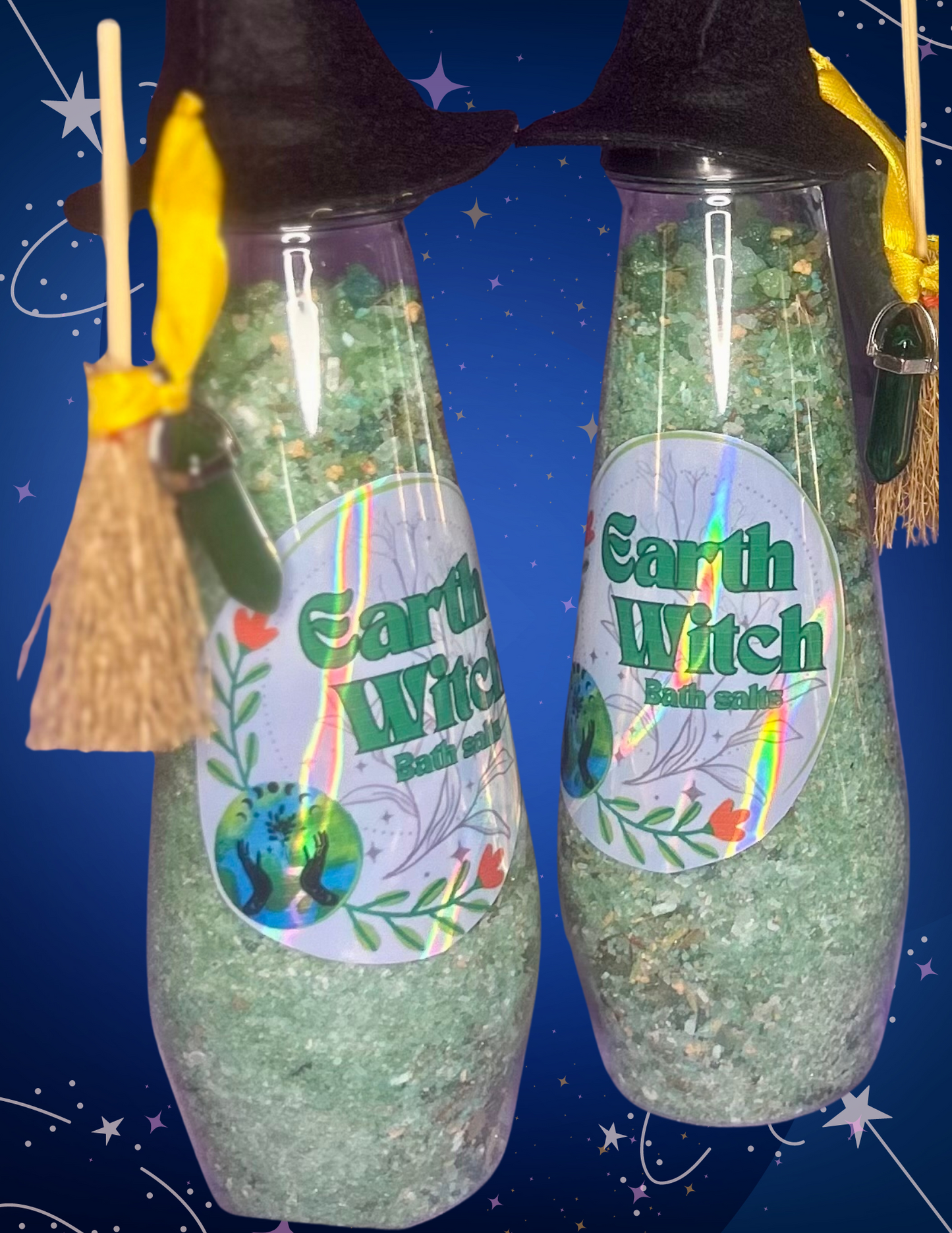 Elemental Witches Bath Salts 13oz Bottle with a surprise Ring inside!