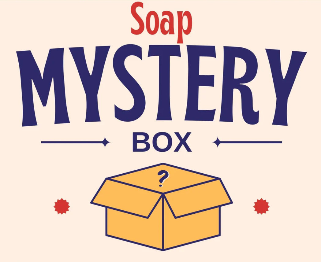 Mystery Soap Box - Six
Random Handmade Soaps + Free
Mystery Product!